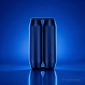 Navy blue aluminum Kinetic Roller fidget toy for focus and stress relief by COMS